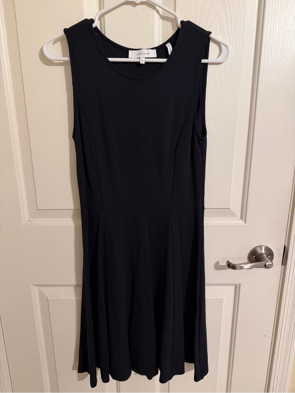Lark & Ro Black Sleeveless Fit-and-Flare Mini Dress